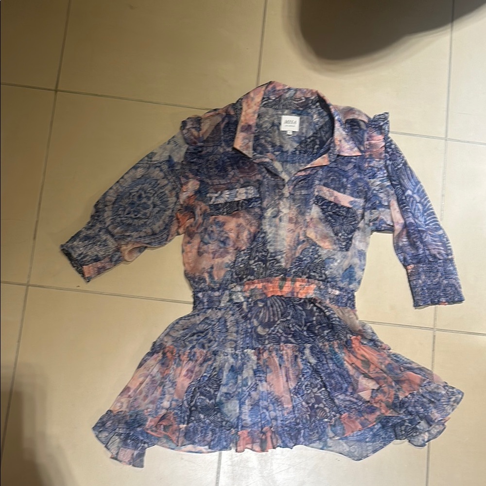 Kids Patterned Shirt Dress